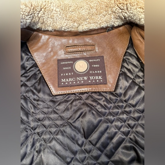 Men’s Andrew Marc leather jacket. Size medium. - Picture 8 of 13